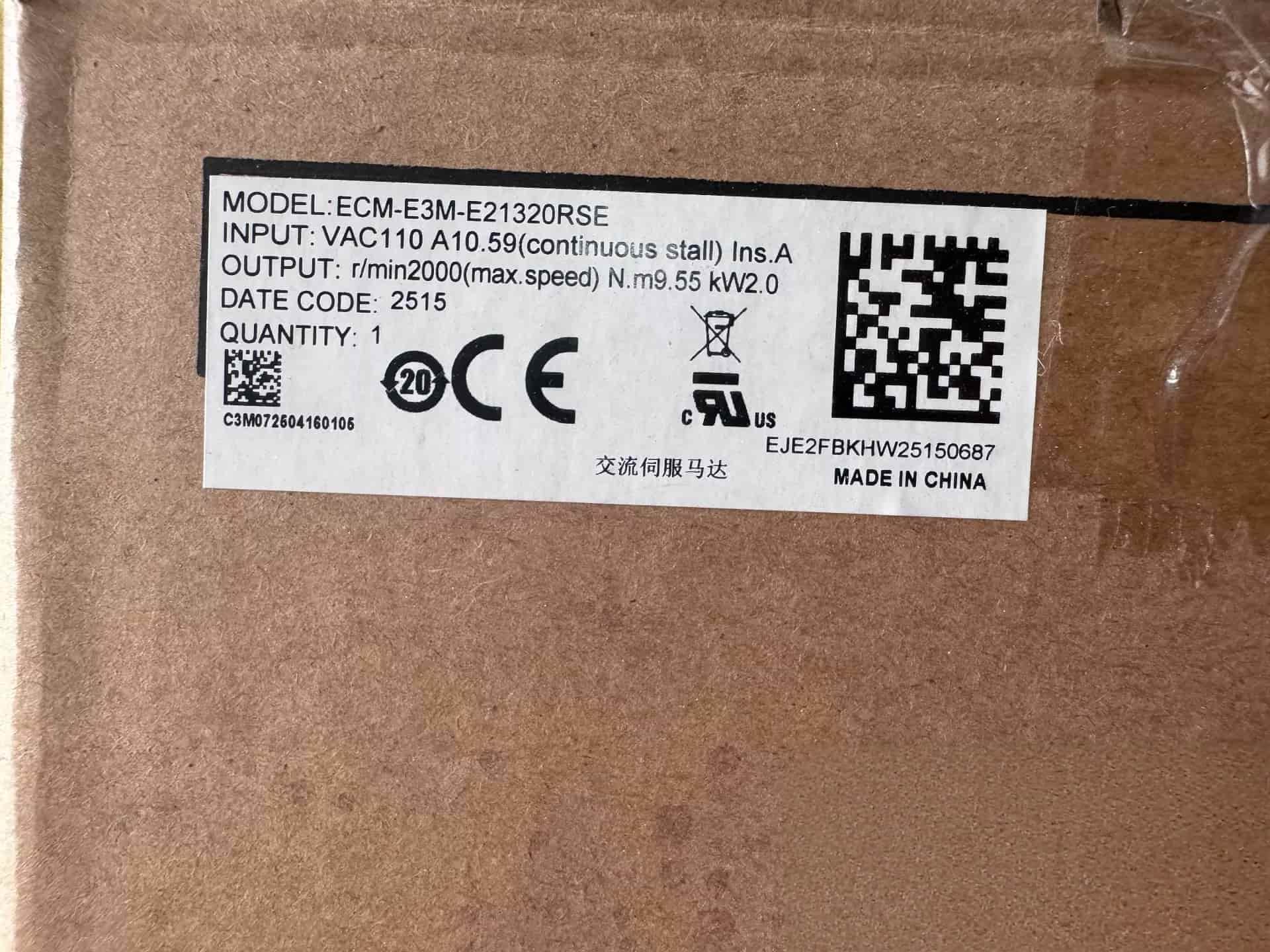 100% úplne nový originálny a originálny Delta ECM-E3M-E21320RSE Frekvenčné meniče Pohon Servo Motor