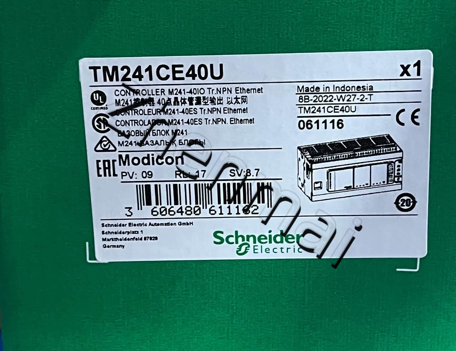100% úplne nový, originálny a originálny Schneider TM241CE40U Frekvenčné meniče, ističe, stýkače, ochranné zariadenia