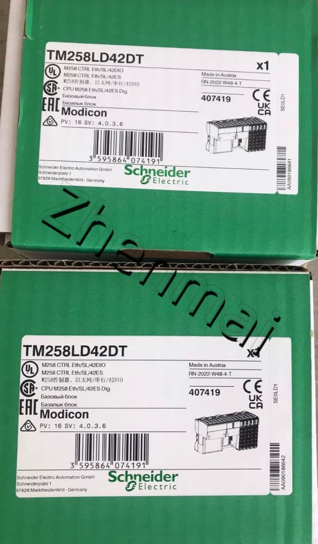 100% úplne nový, originálny a originálny Schneider TM258LD42DT Frekvenčné meniče, ističe, stýkače, ochranné zariadenia