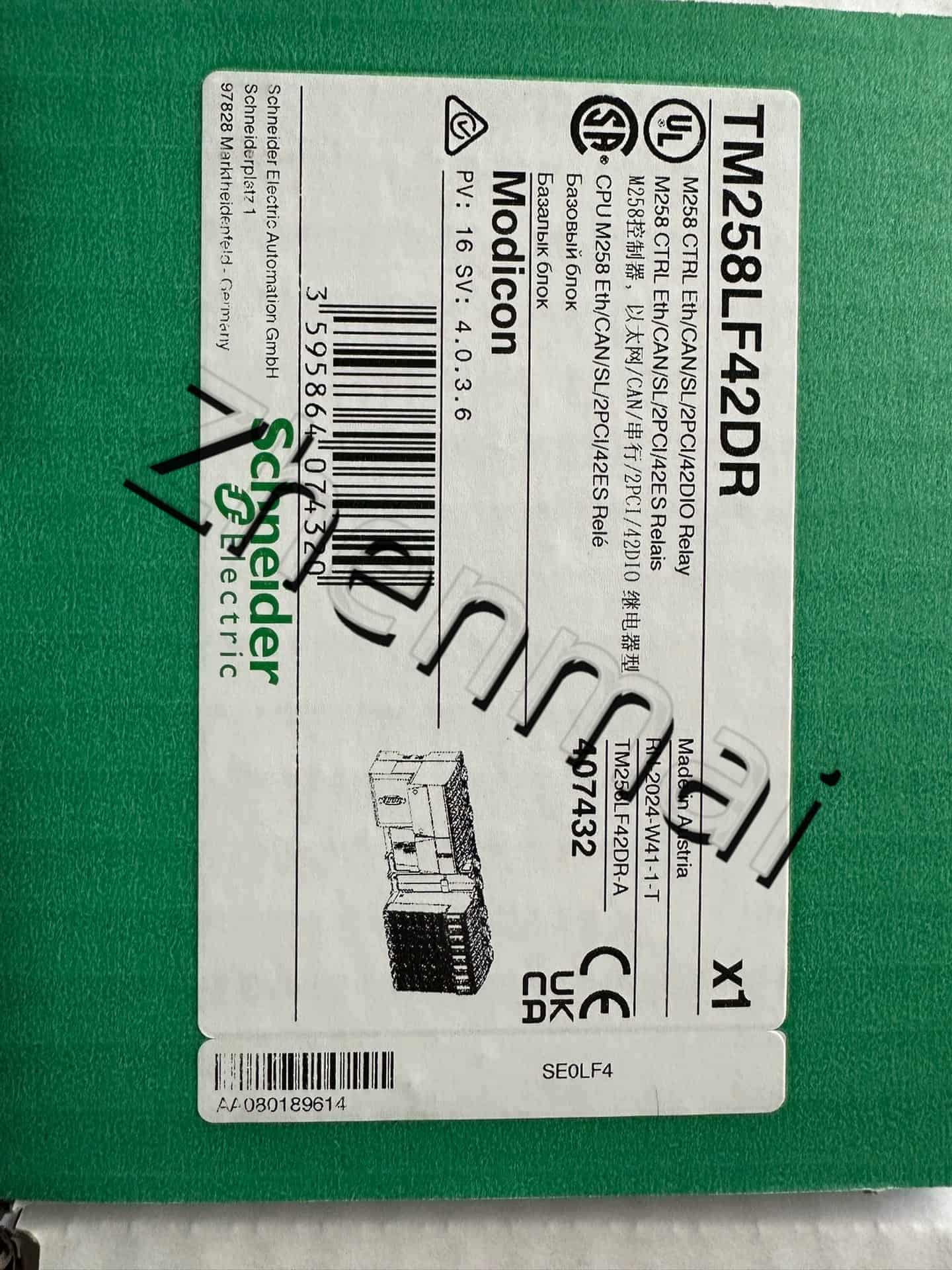 100% úplne nový, originálny a originálny Schneider TM258LF42DR Frekvenčné meniče, ističe, stýkače, ochranné zariadenia