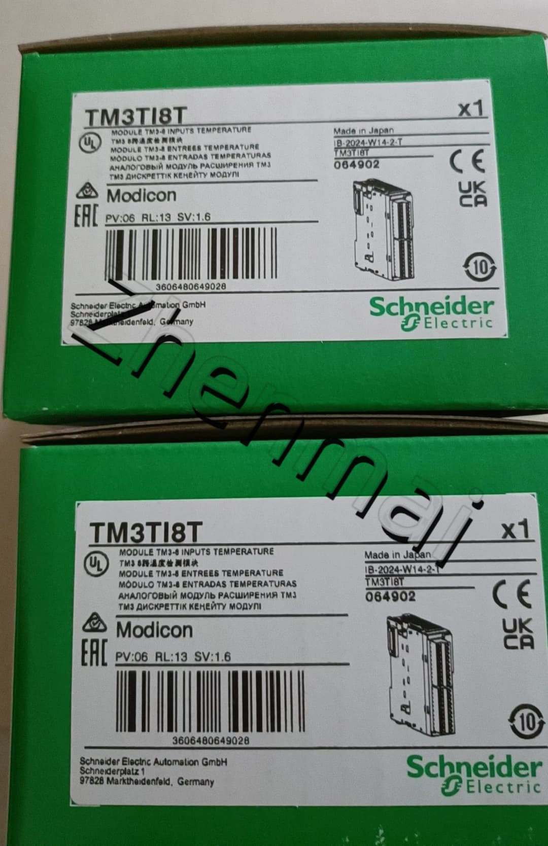 100% úplne nový, originálny a originálny Schneider TM3TI8T Frekvenčné meniče, ističe, stýkače, ochranné zariadenia