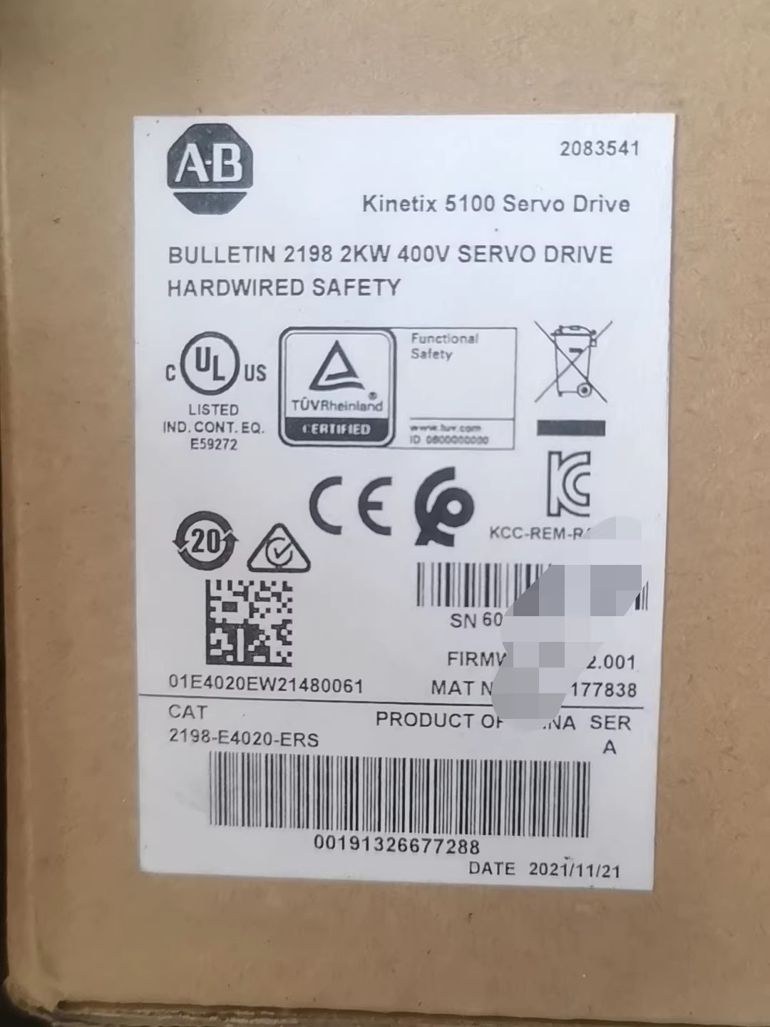 Servo 2198-E4020-ERS Kinetix 5100, úplne nové a originálne