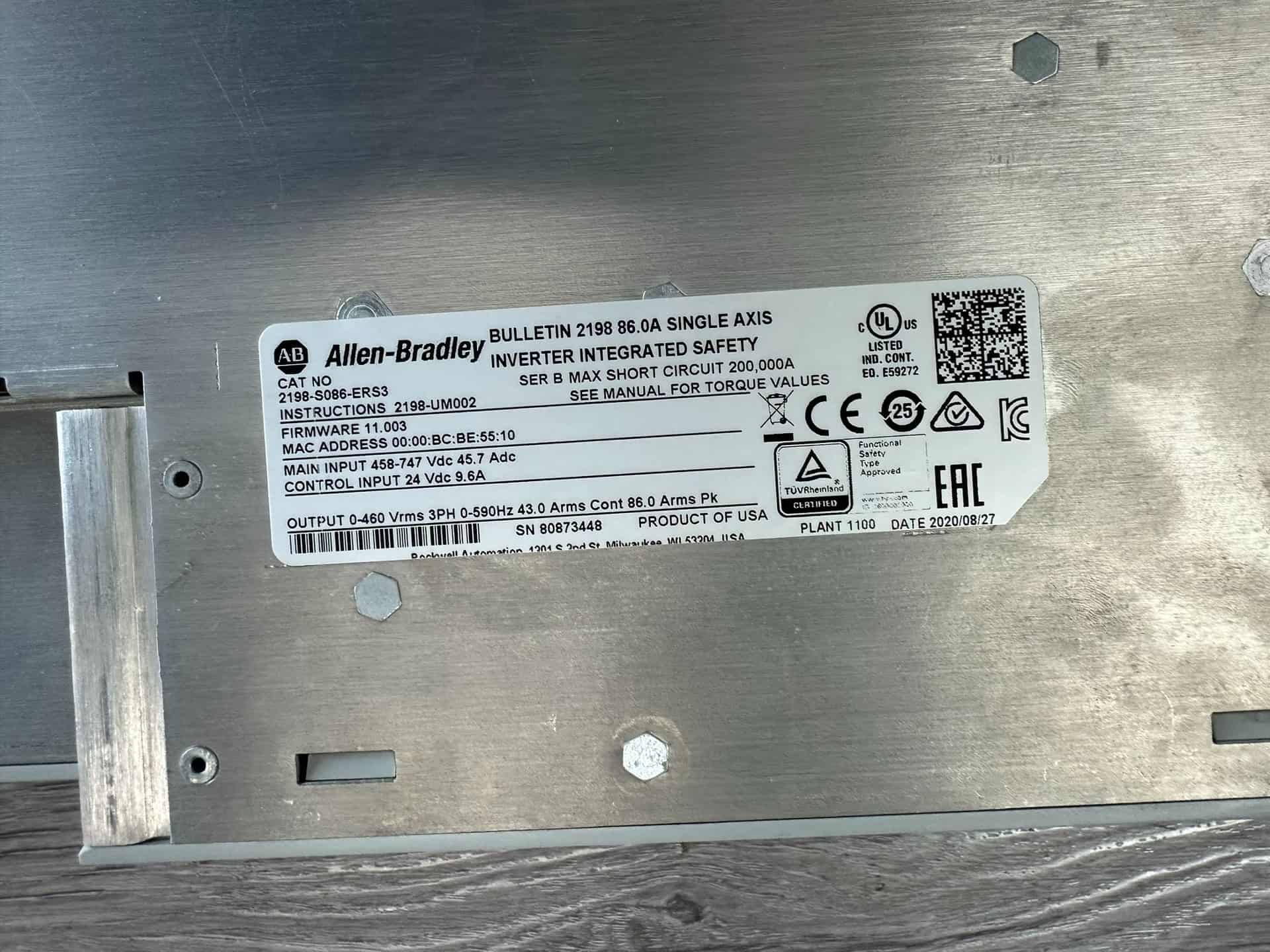 2198-S086-ERS3 Kinetix 5700 servo, úplne nové a originálne