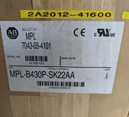 Bulletin servomotorov Allen Bradley MPL-B430P-SK22AA MPL LL