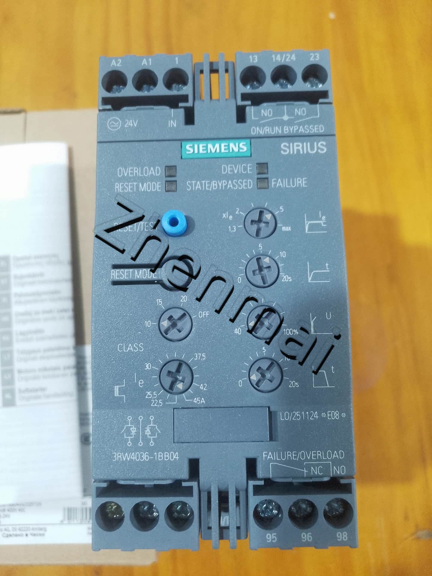 Úplne nový, originálny, továrenský softstartér Siemens 3RW4036-1BB04 SOFTSTARTER SIRIUS