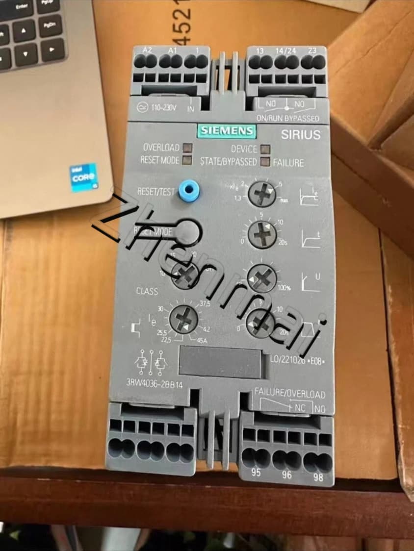 Úplne nový, originálny, továrenský softstartér Siemens 3RW4036-2BB14 SOFTSTARTER SIRIUS