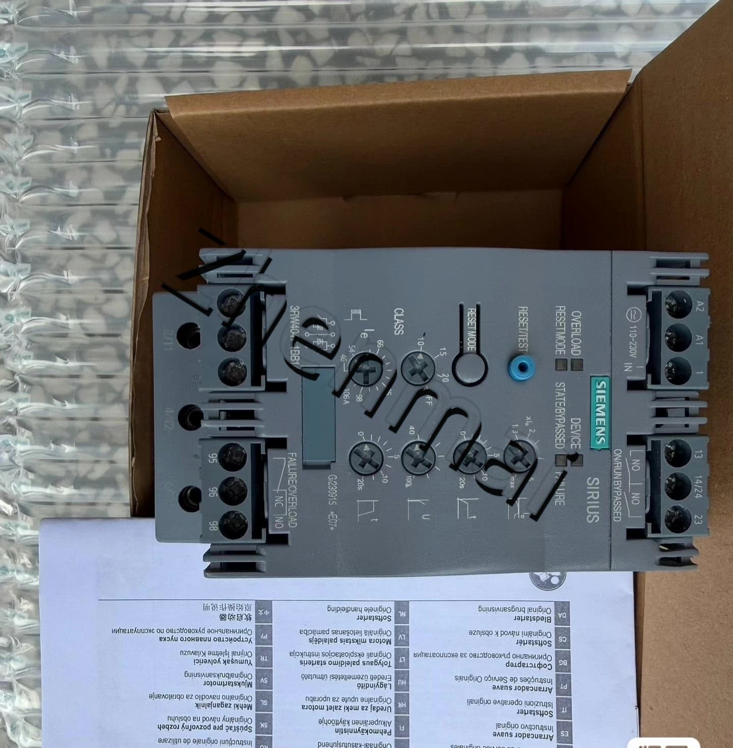 Úplne nový, originálny, továrenský softstartér Siemens 3RW4047-1BB14 SOFTSTARTER SIRIUS