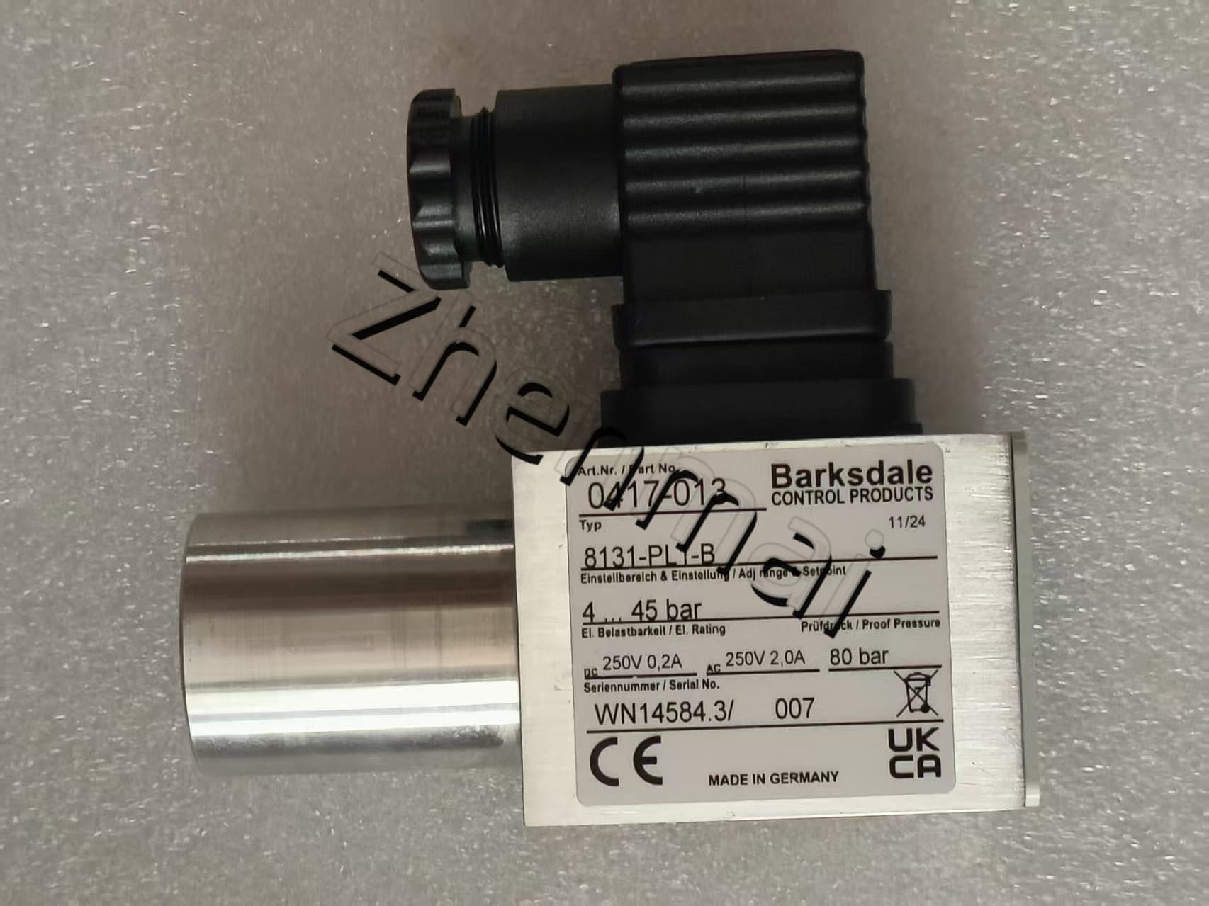 Úplne nový Originál Barksdale 8131-PL1-B 0417-013 Tlakový senzor Hladinový spínač Prietokový spínač Tlakový spínač Rýchla doprava