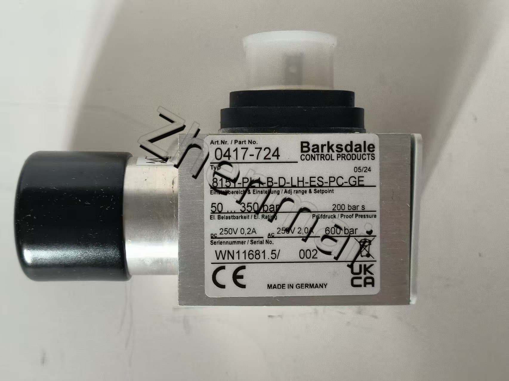 Úplne nový originálny Barksdale 8151-PL1-B-D-LH-ES-PC-GE 0417-724 8151-PL1-B-D-LH-ES-PC-GE Tlakový senzor Hladinový spínač Prietokový spínač Tlakový spínač Rýchla dodávka