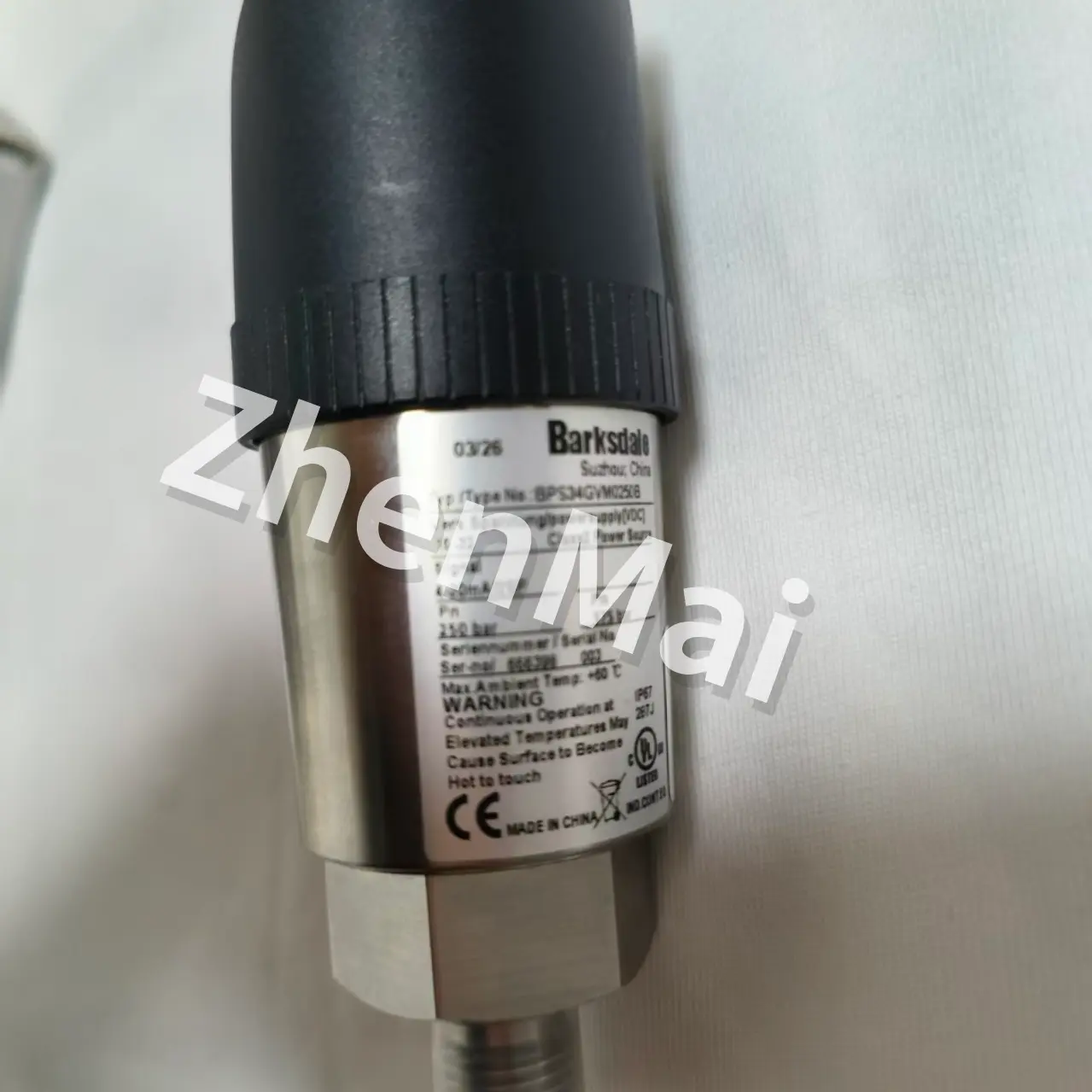 Úplne nový originálny Barksdale BPS34GVM0400B Tlakový senzor Hladinový spínač Prietokový spínač Tlakový spínač Rýchla dodávka