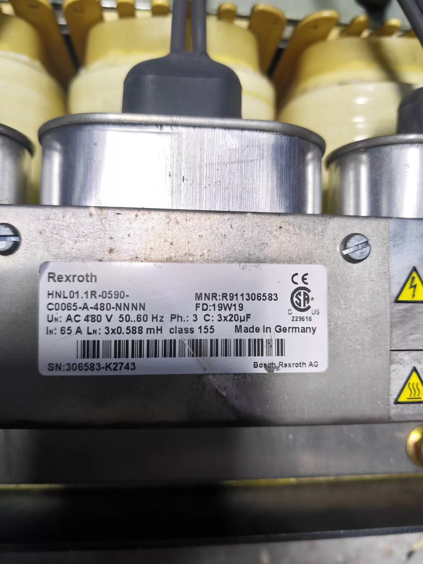 Úplne nový originálny servopohon Bosch Rexroth HNL01.1R-0590-C0065-A-480-NNNN Rýchla dodávka