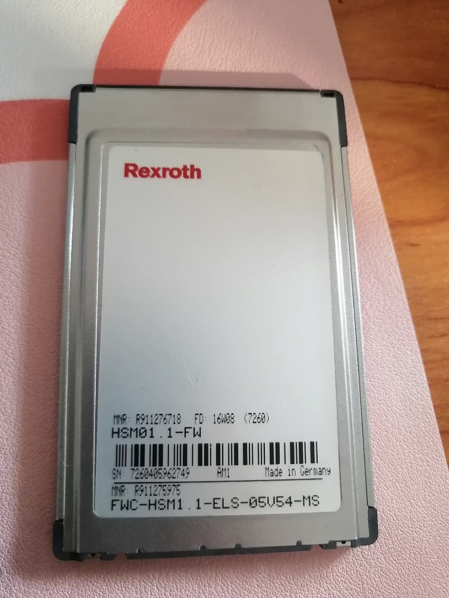 Úplne nová originálna pamäťová karta servopohonu Bosch Rexroth FWC-HSM1.1-ELS-05V54-MS Rýchla dodávka